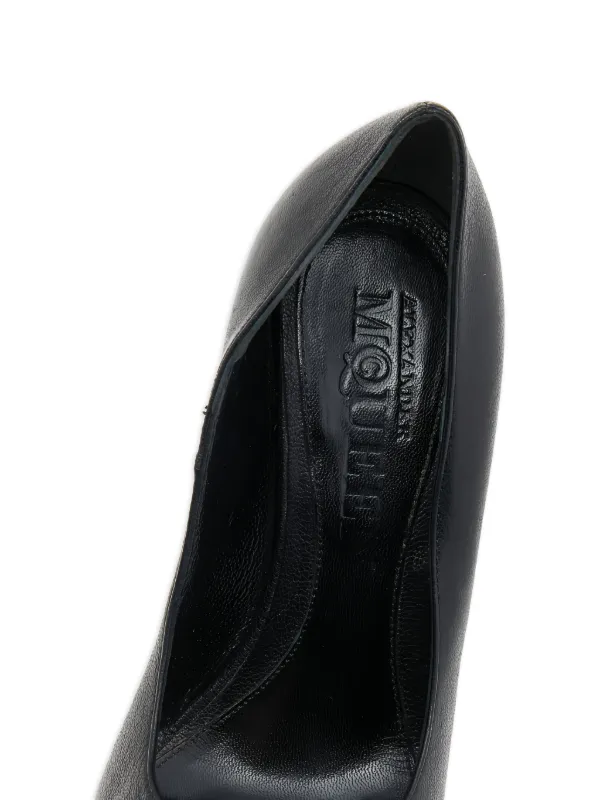 Alexander McQueen Pre-Owned Skull peep-toe Pumps | Black | FARFETCH