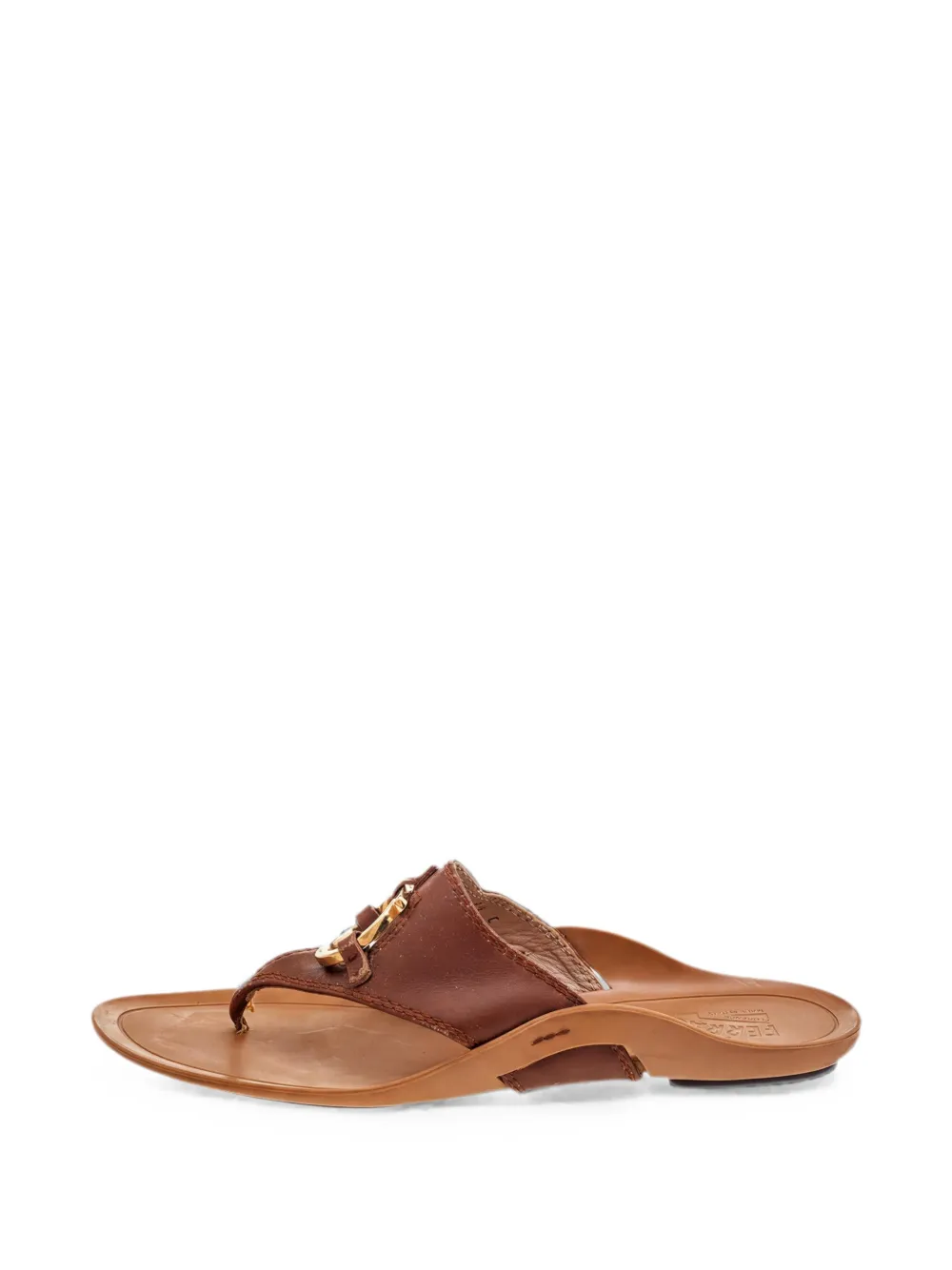 Ferragamo Pre-Owned Gancini thong sandals - Marrone