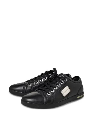 Giorgio Armani Pre-Owned ヌバックレザー エスパドリーユ | ブラック