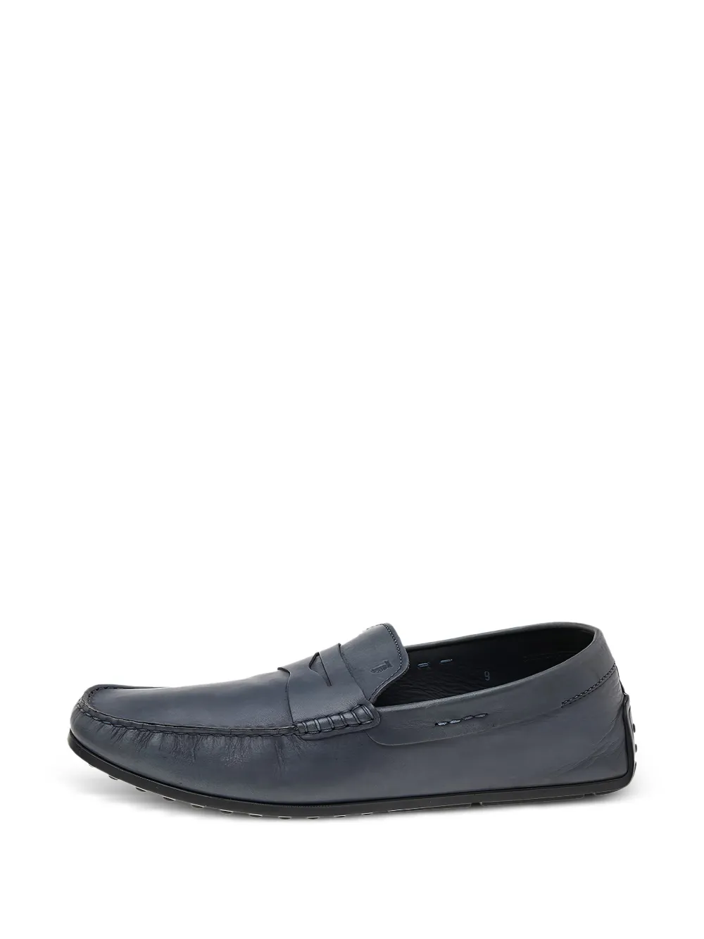 Tod's Vintage penny strap leather loafers - Grigio
