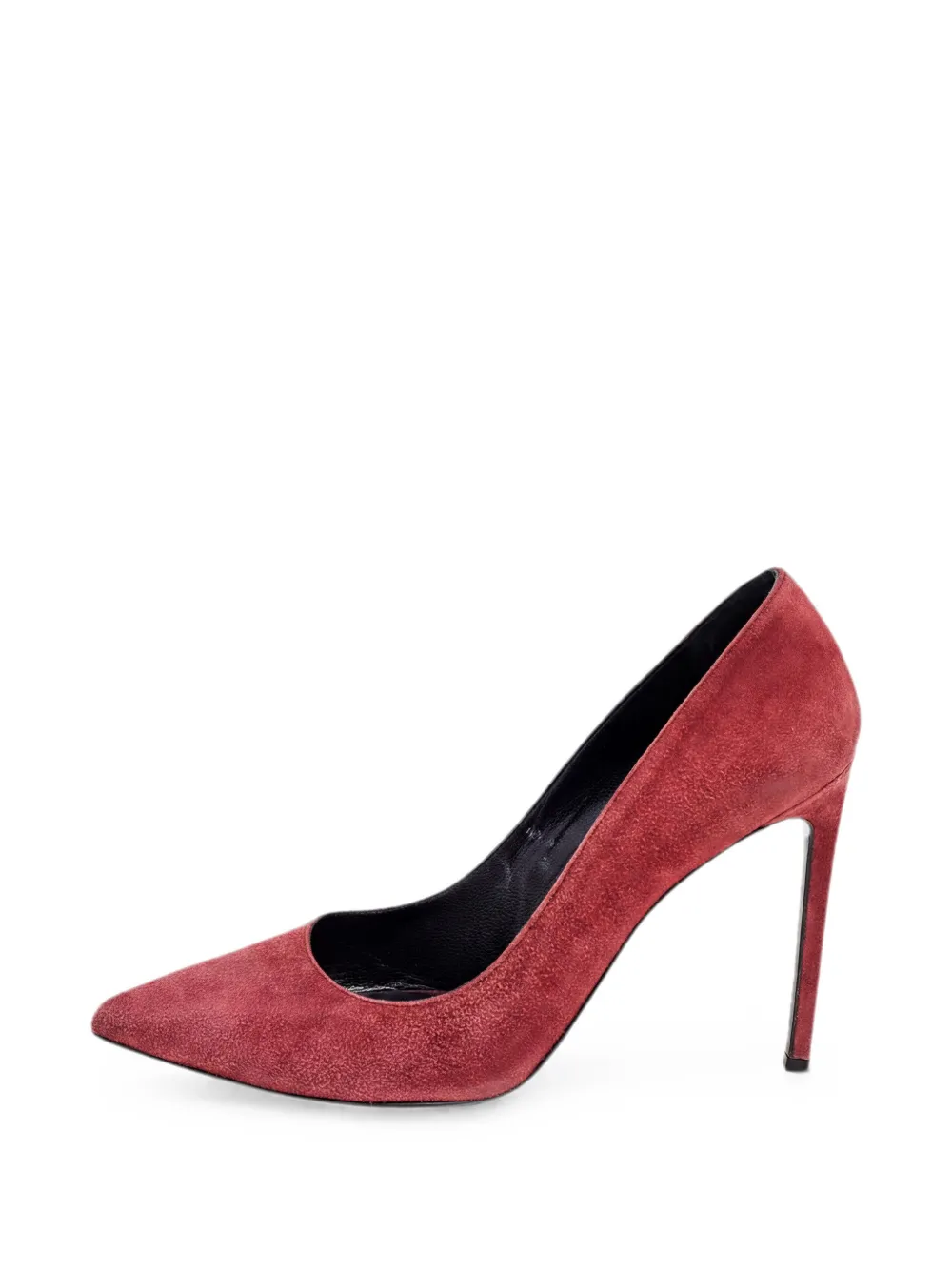 Saint Laurent Pre-Owned pointed-toe suede pumps - Red