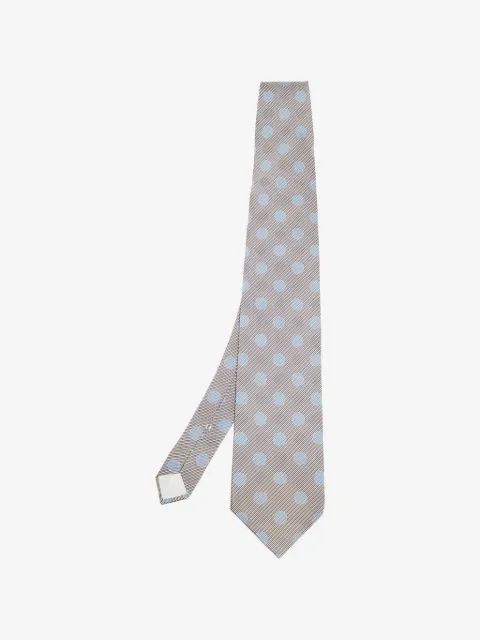 Lanvin Pre-Owned circle-print silk tie