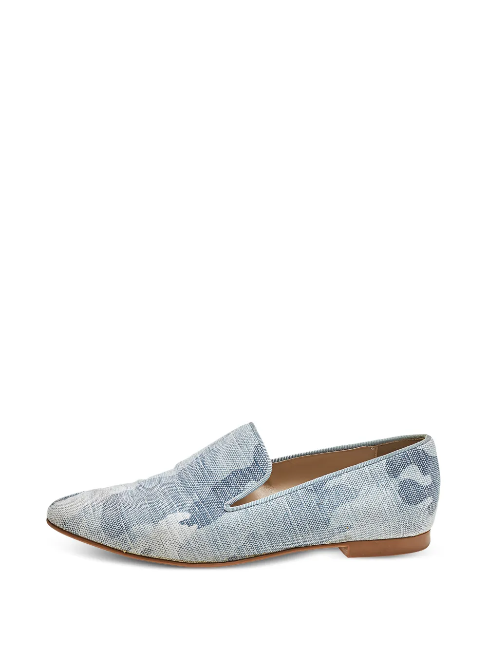 Stella McCartney Pre-Owned camo-print loafers - Blu