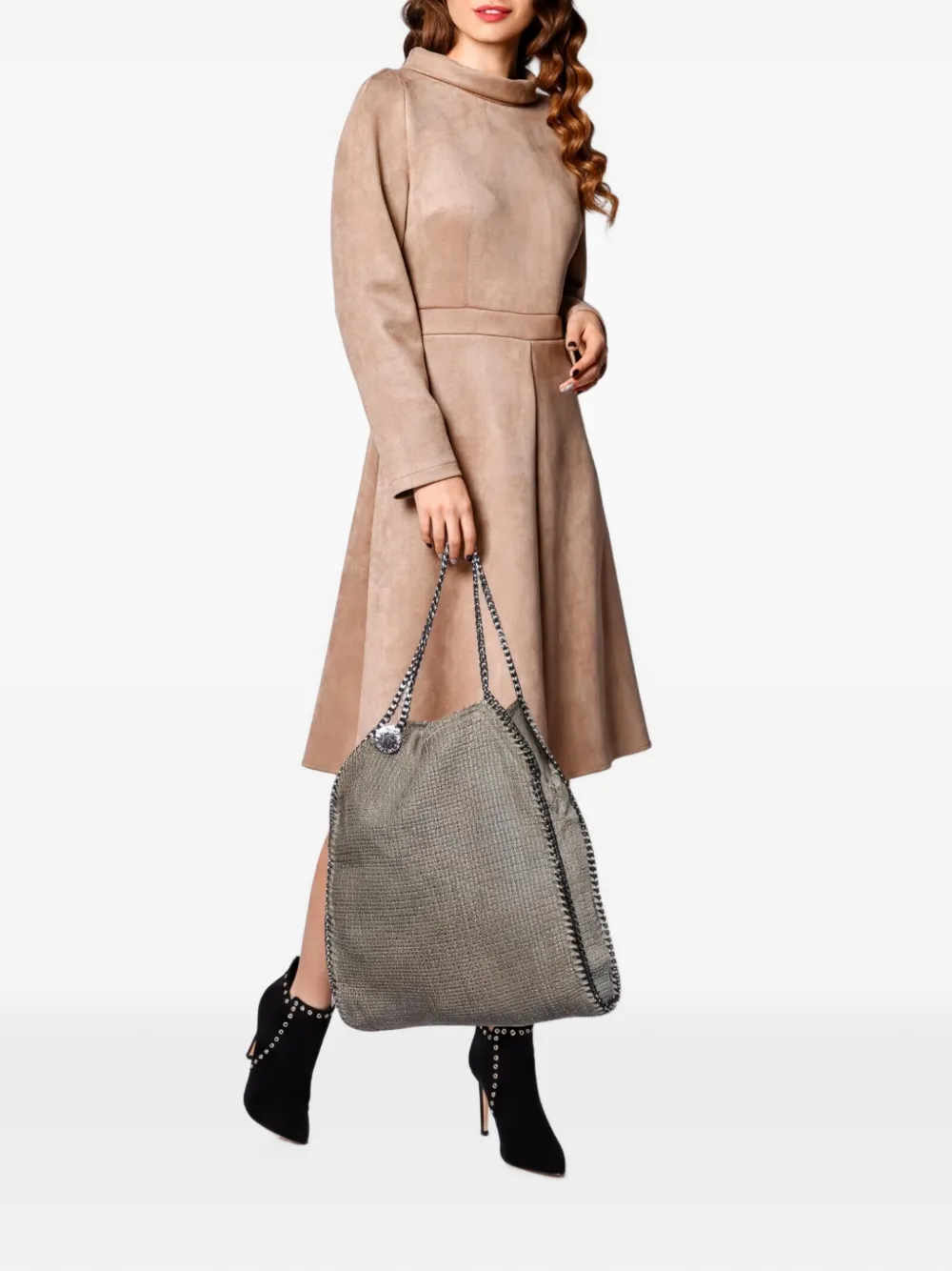 Stella McCartney Pre-Owned Falabella tweed tote bag - Toni neutri