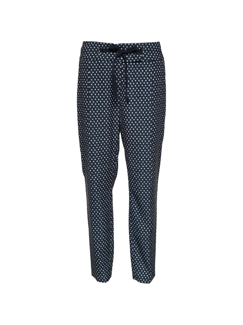Weekend Max Mara polka-dot tie-waist trousers - Schwarz