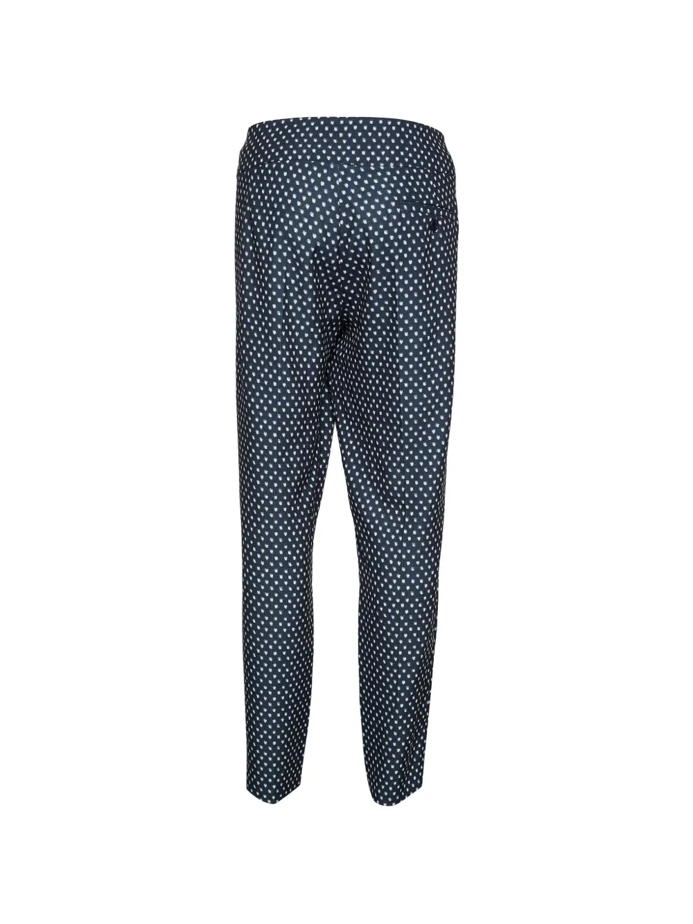 Weekend Max Mara Broek met gestrikte taille en stippen Zwart