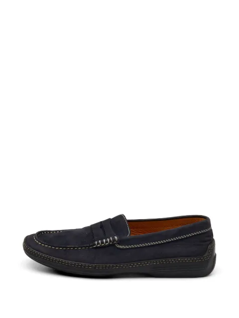 Tod's nubuck leather penny loafers