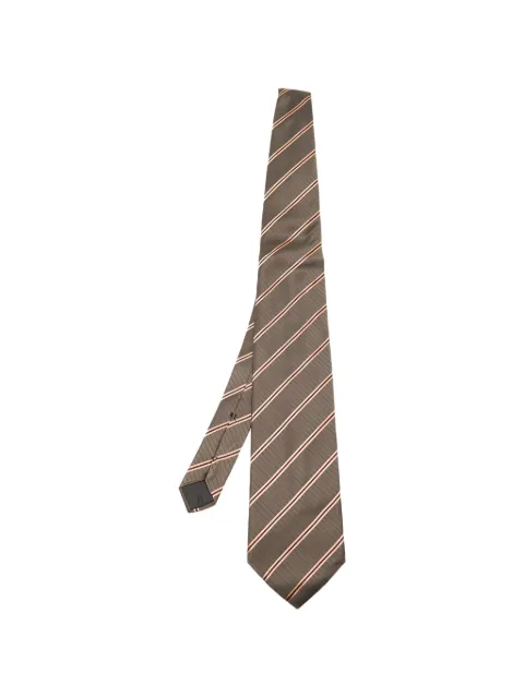 Lanvin Pre-Owned striped silk tie