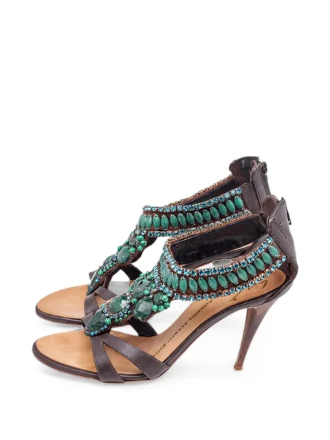 Giuseppe Zanotti Vintage Sandali con cinturino alla caviglia e cristalli