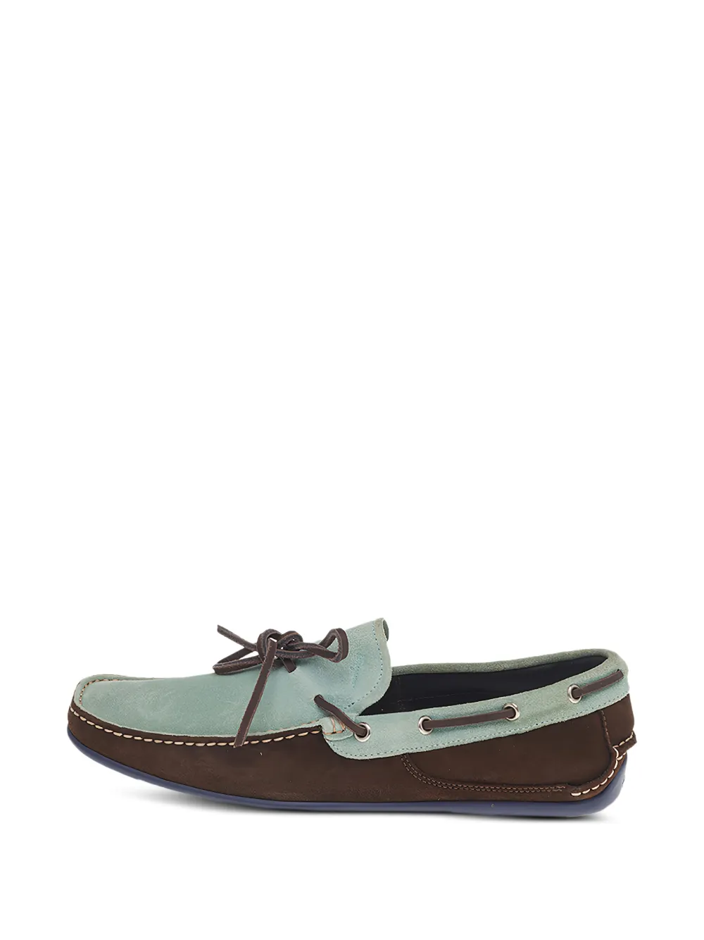 Ferragamo Pre-Owned bow-accent loafers - Verde