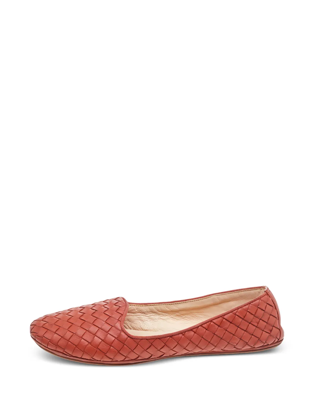 Bottega Veneta Pre-Owned Intrecciato leather slippers - Arancione