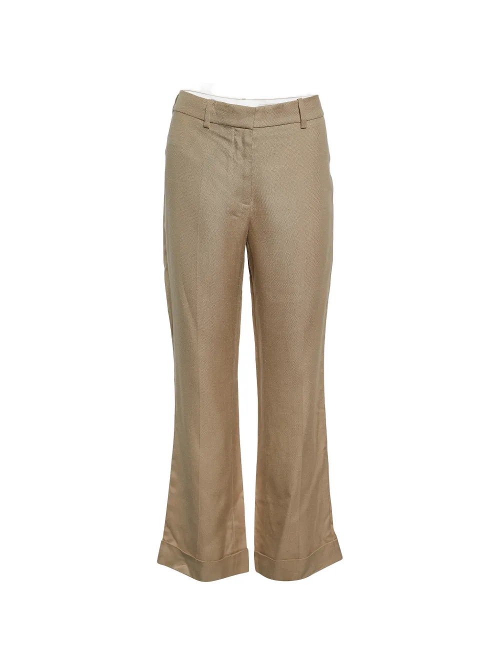 Stella McCartney Pre-Owned cuffed-hem trousers - Toni neutri