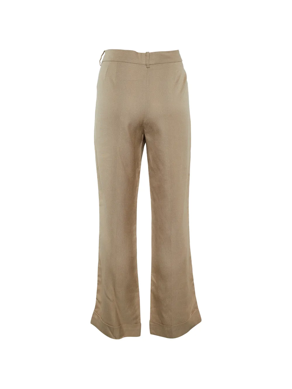 Stella McCartney Pre-Owned Broek met omgeslagen pijpen Beige