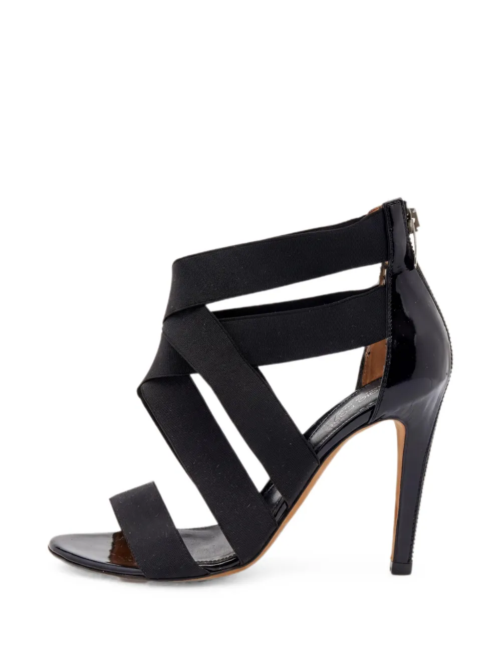 Sergio Rossi Vintage elastic strappy sandals - Schwarz