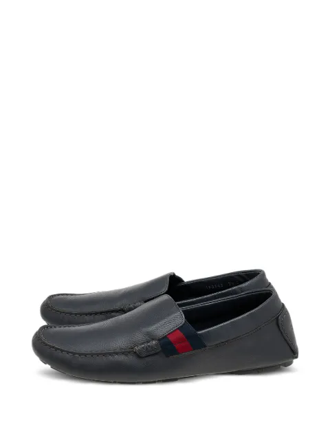 Gucci Pre-Owned Web-stripe loafers