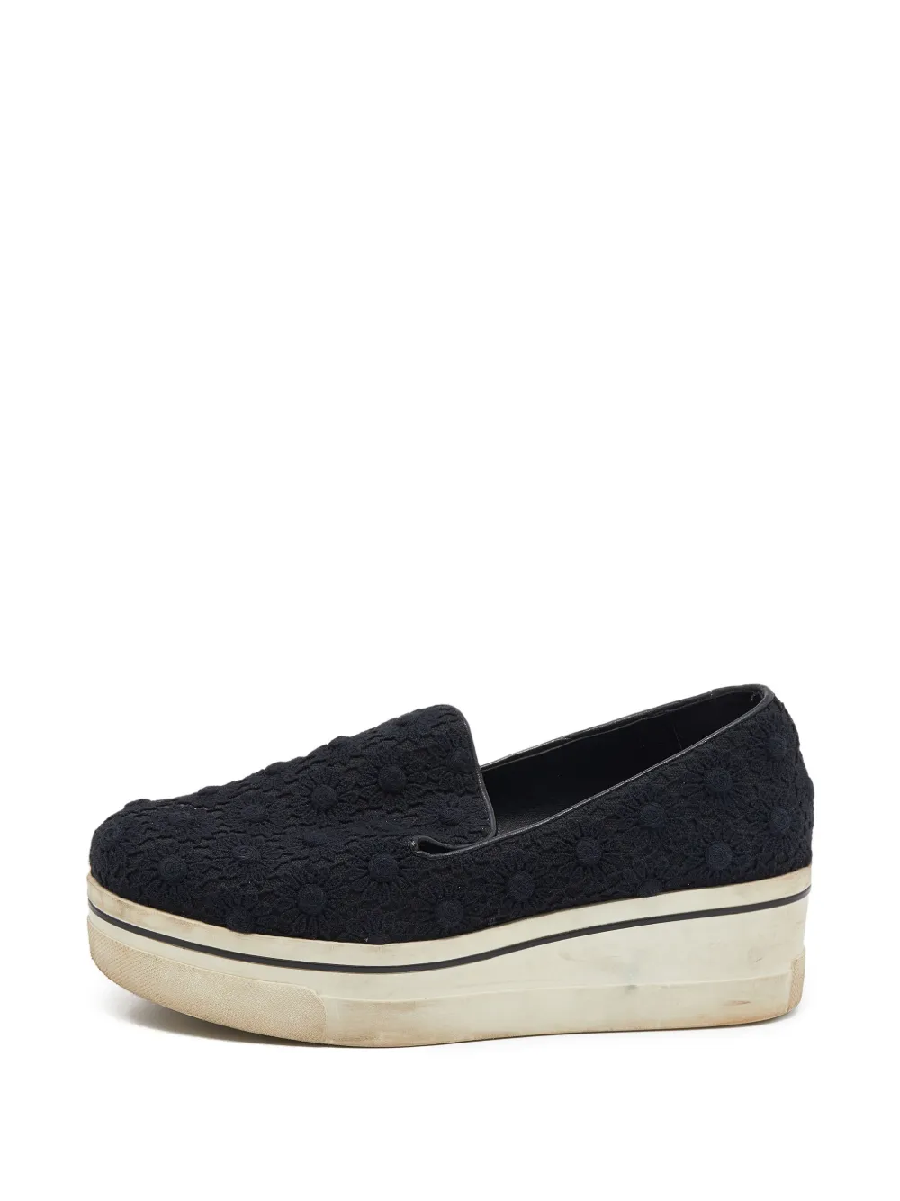 Stella McCartney Pre-Owned crochet platform sneakers - Nero