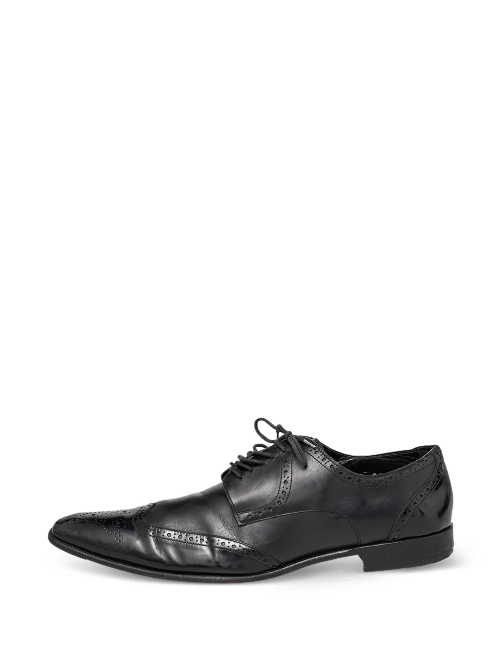 Dolce & Gabbana Pre-Owned brogue lace-up Derby shoes - Nero