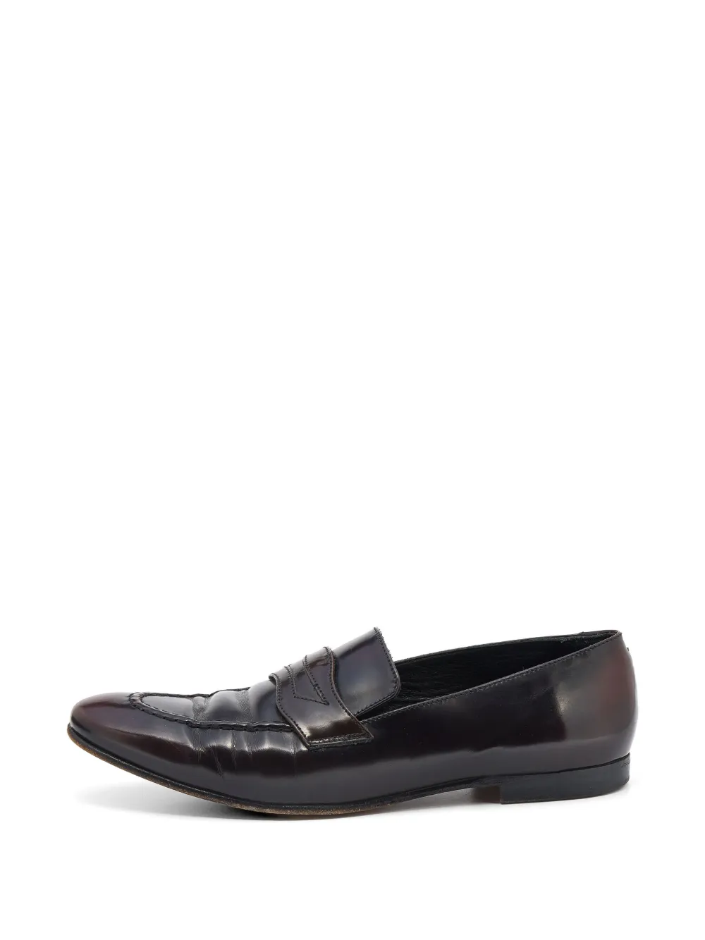 Burberry Pre-Owned Bedmont penny loafers - Braun