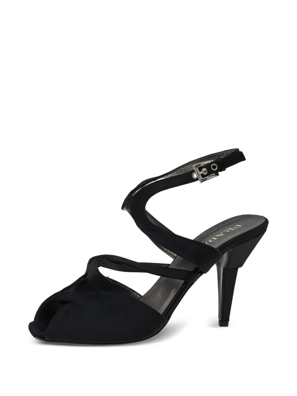 Prada Pre-Owned strappy slingback sandals - Nero