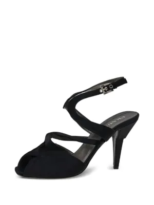 Prada Pre-Owned クロスストラップ プラットフォーム サンダル