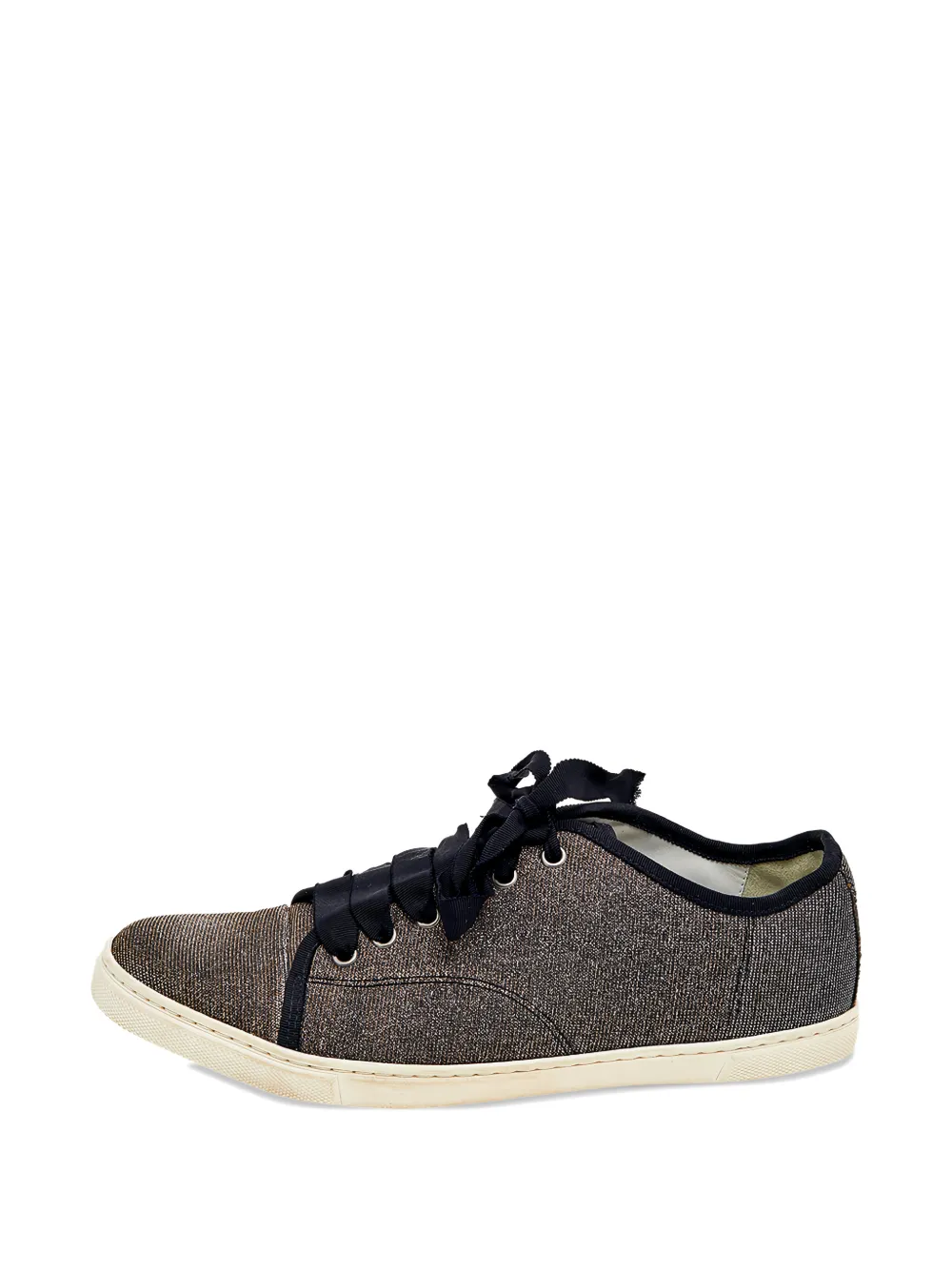 Lanvin Pre-Owned metallic glitter low-top sneakers - Nero