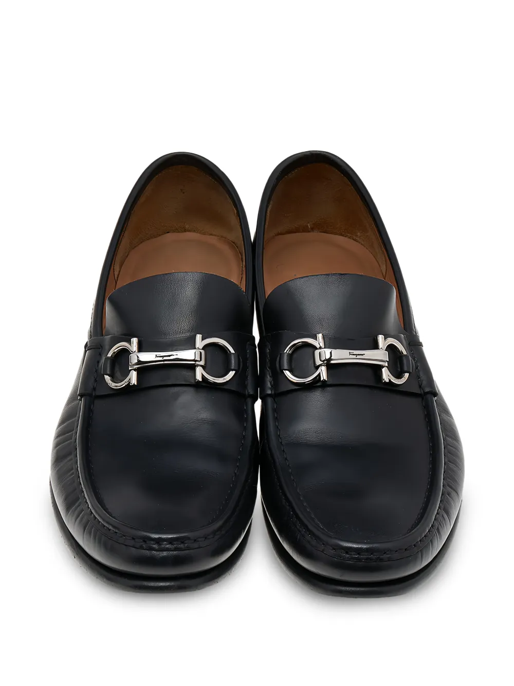 Ferragamo Pre-Owned ガンチーニ ローファー | ブラック | FARFETCH JP