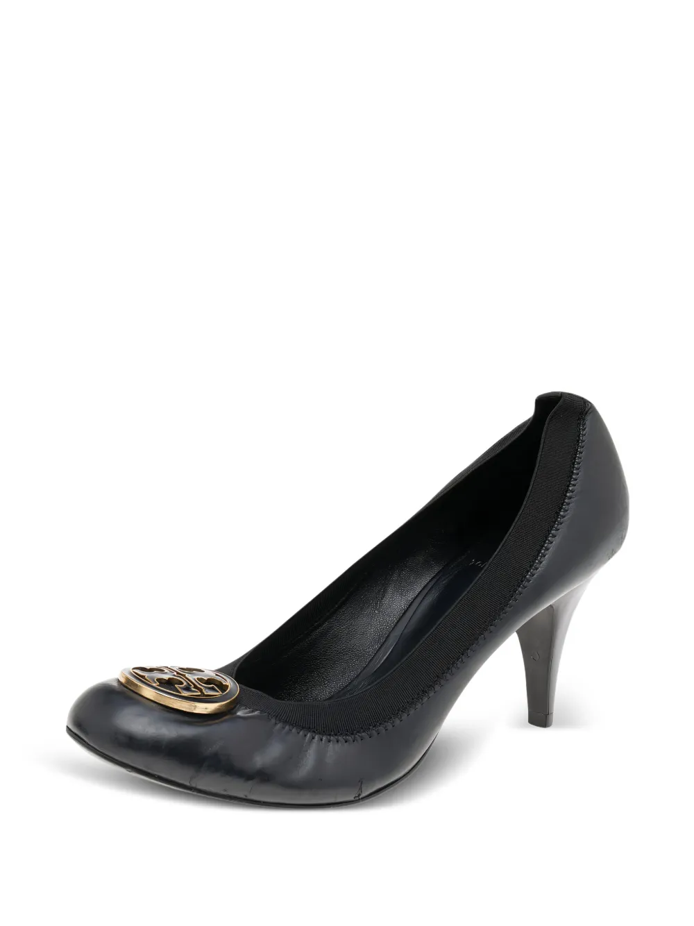 Tory Burch Caroline logo-plaque pumps - Nero