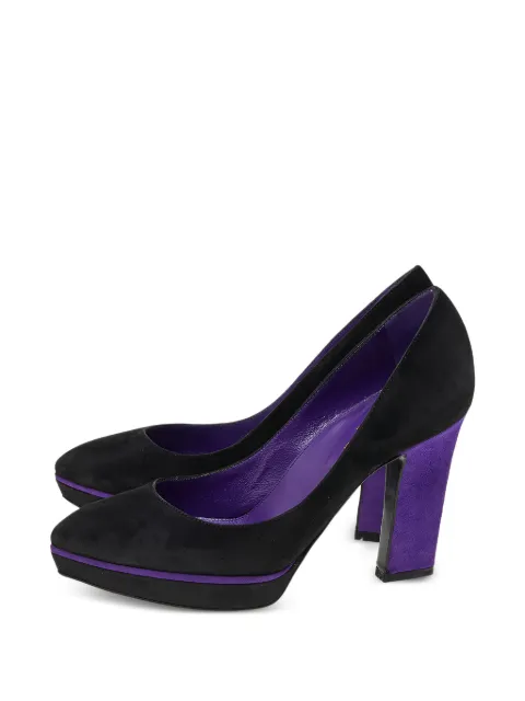 Sergio Rossi Platform suede pumps