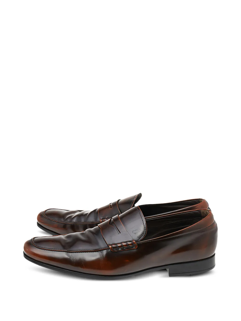 Tod's Penny leather loafers - Braun