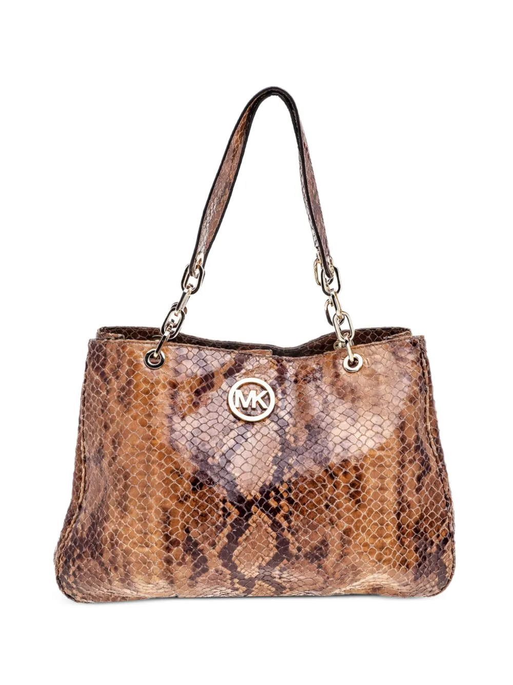 Michael Michael Kors Tote Bag mit Python-Prägung - Braun