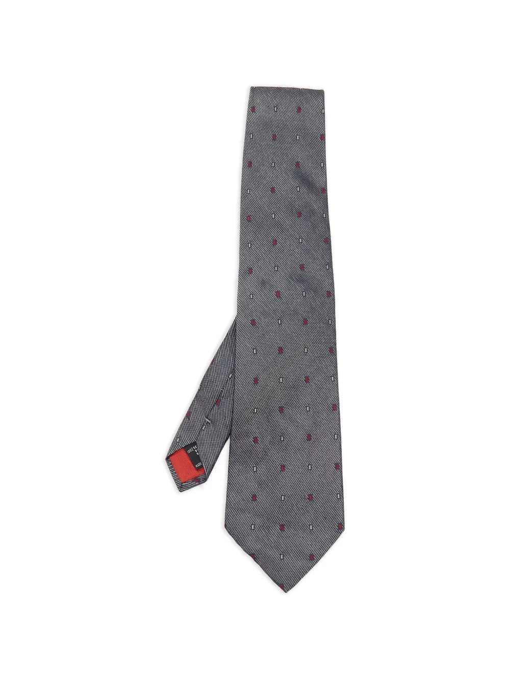 S.T. Dupont patterned tie - Grigio