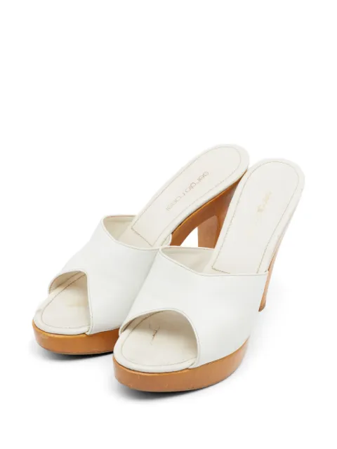 Sergio Rossi sandalias con plataforma de madera