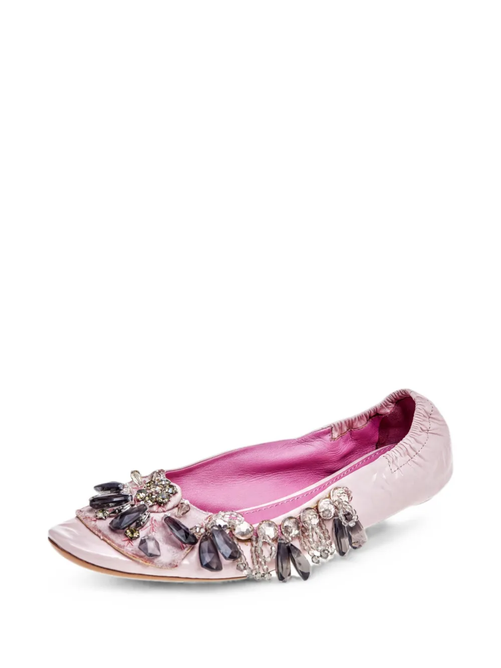 Louis Vuitton Pre-Owned embellished flat pumps - Rosa