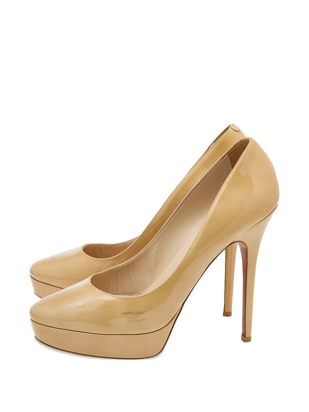 Jimmy Choo Pre-Owned Cosmic platform pumps - Nude
