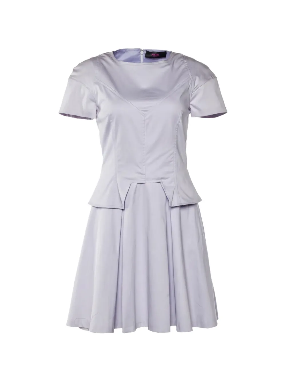 Versace Pre-Owned pleated short-sleeve dress - Viola