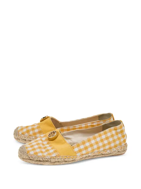 Tory Burch Gingham espadrille ballet flats