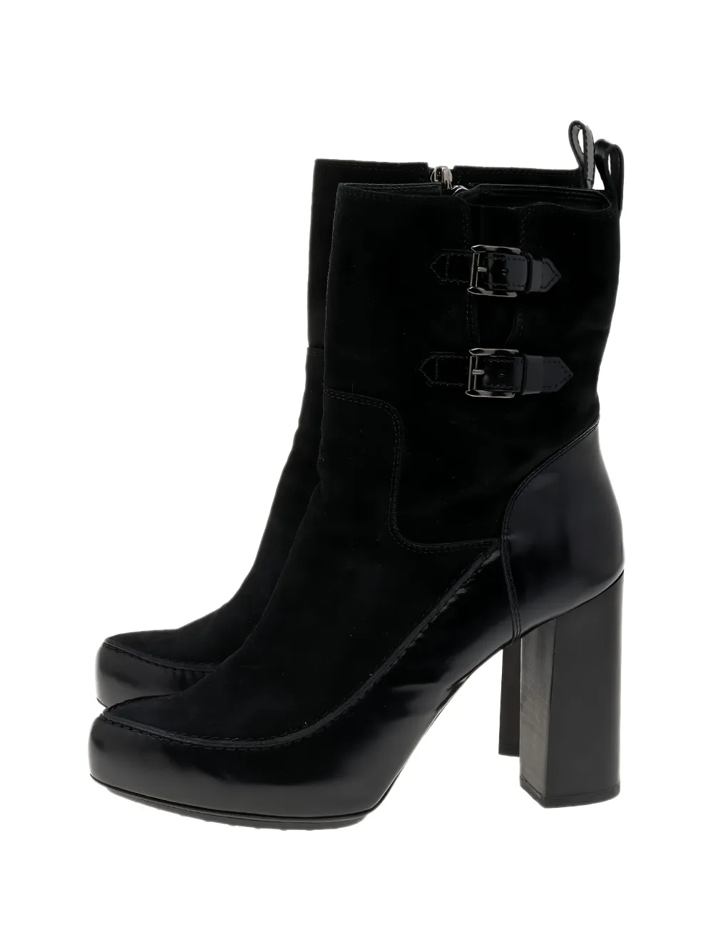 Tod's buckled leather boots - Black
