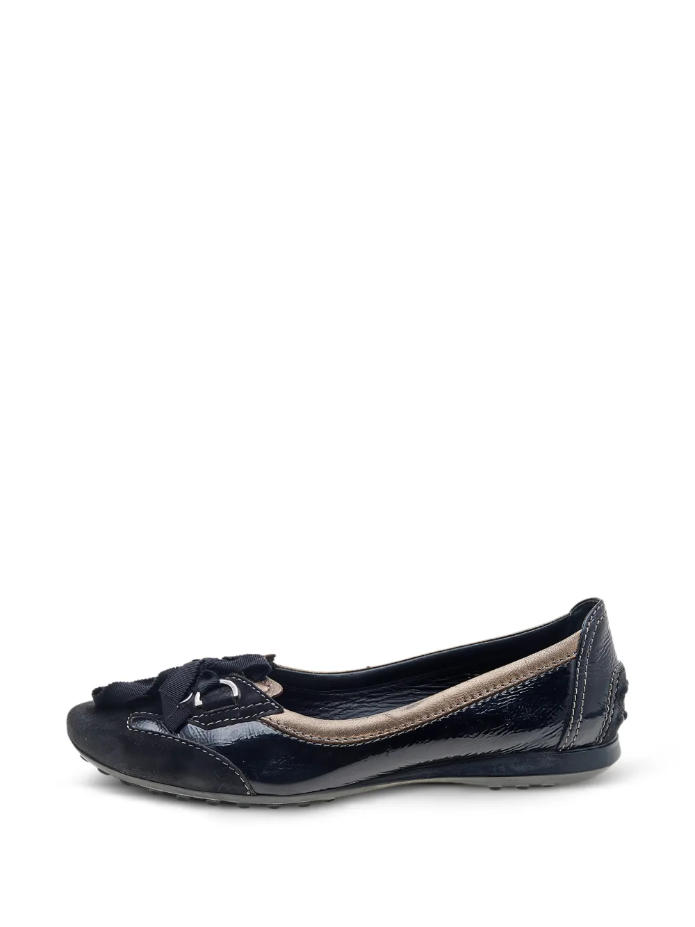 Tod's Vintage bow-detail ballet flats - Black