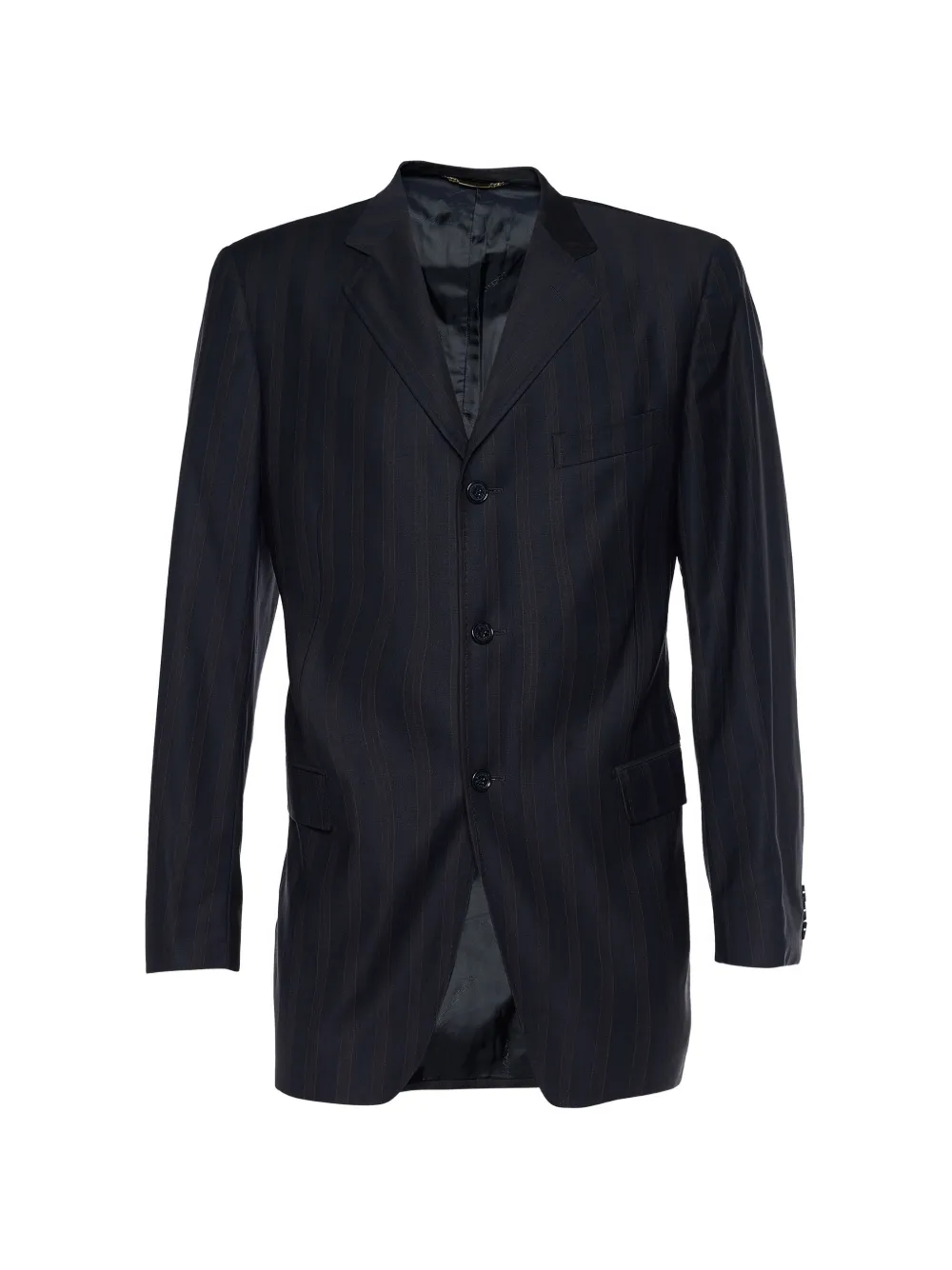 Dolce & Gabbana Pre-Owned striped single-breasted blazer - Blu