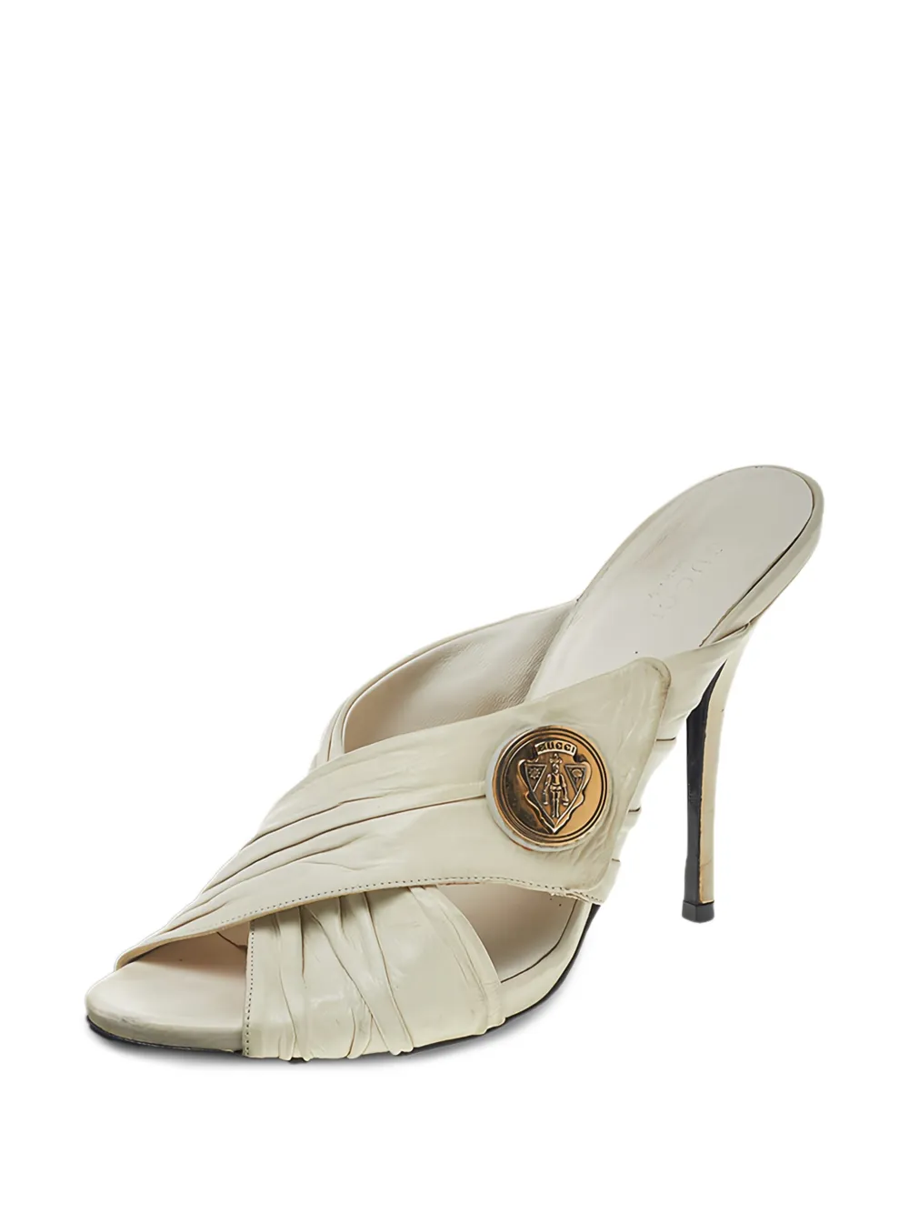 Gucci Pre-Owned Hysteria crossover straps sandals - White
