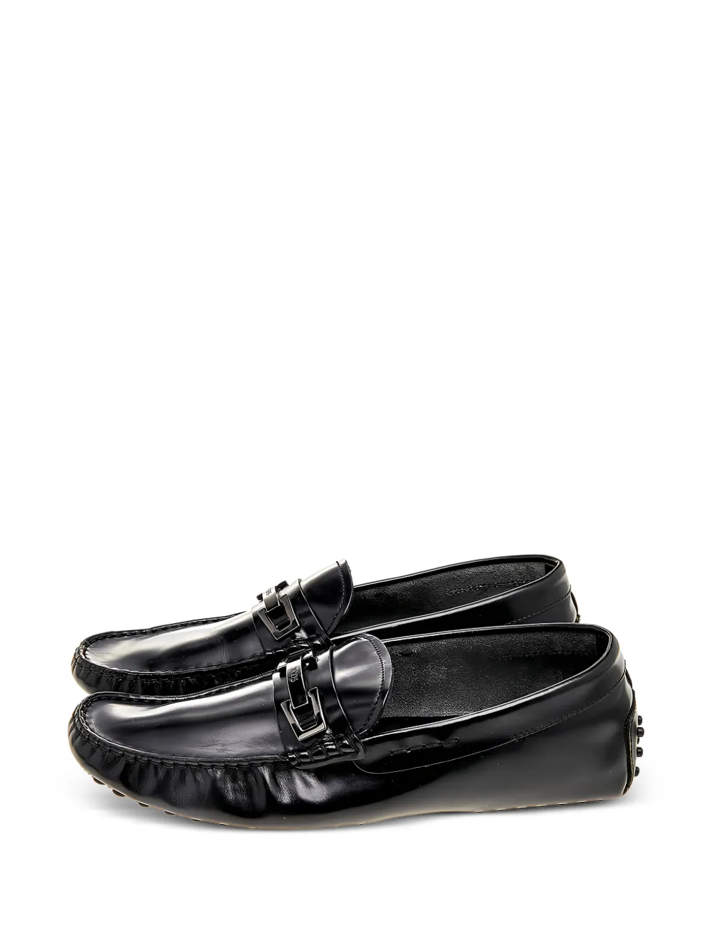 Tod's Vintage Loafer mit Schnalle - Schwarz