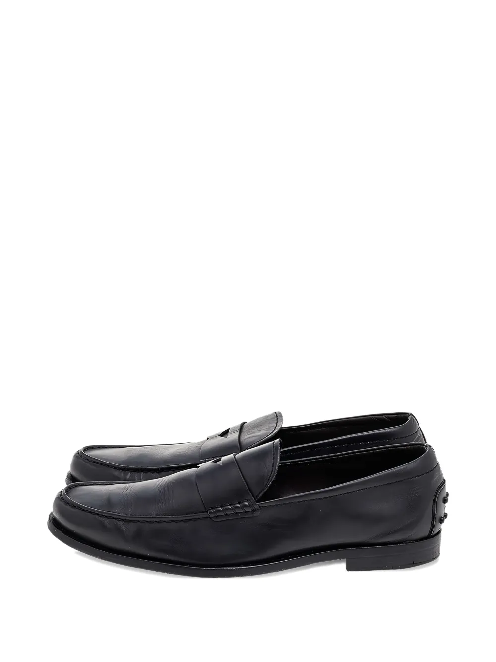 Tod's Vintage penny keeper leather loafers - Schwarz
