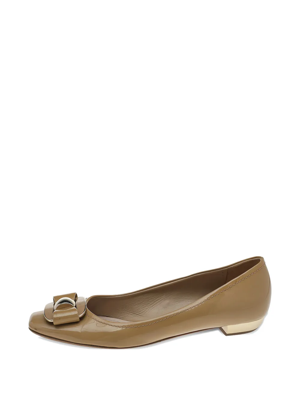 Christian Dior Pre-Owned bow-detail ballet flats - Braun