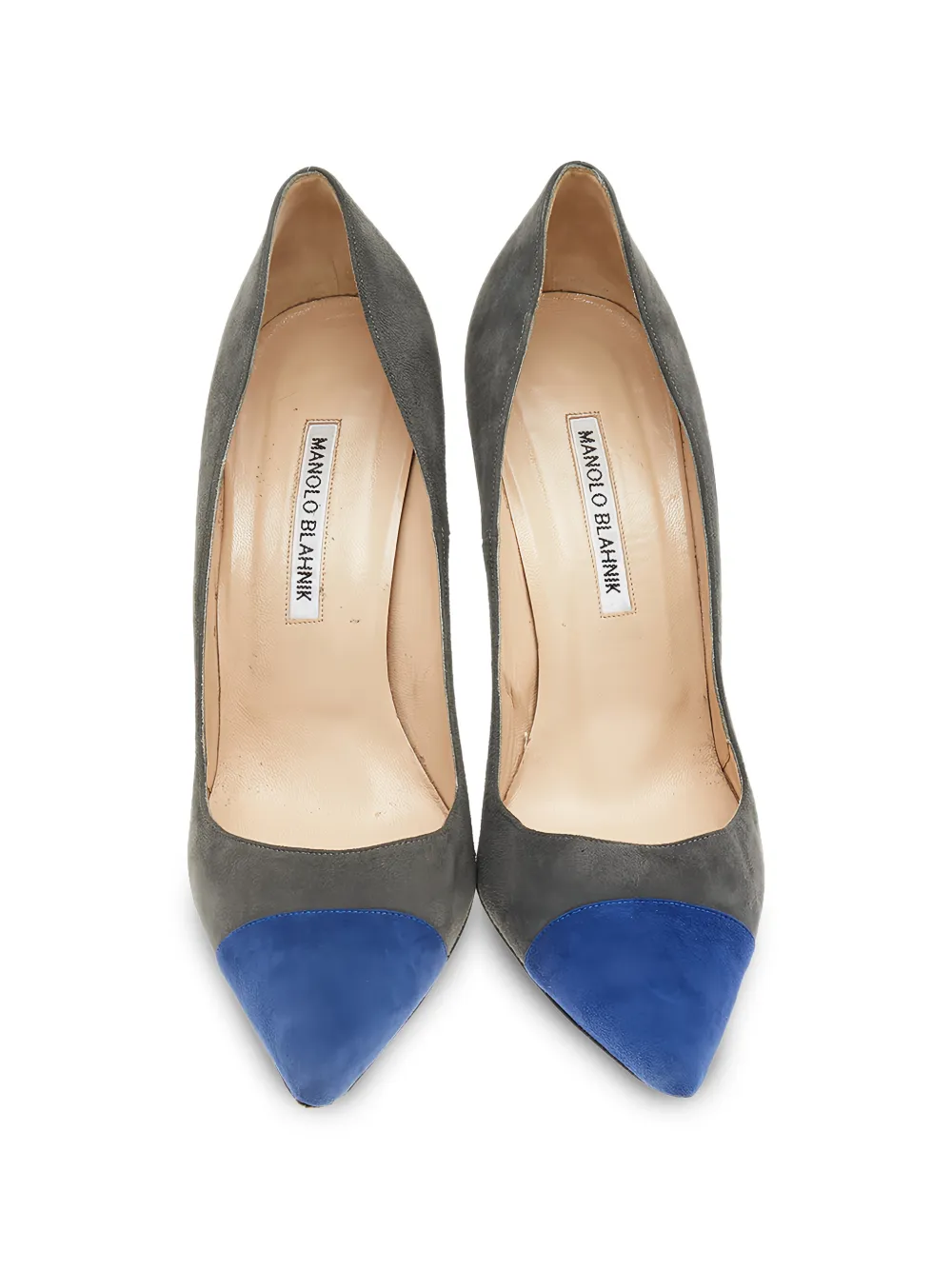 Manolo Blahnik ポインテッドトゥ パンプス | グレー | FARFETCH JP