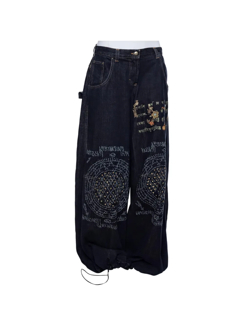 Just Cavalli Vintage printed relaxed-fit jeans - Blu