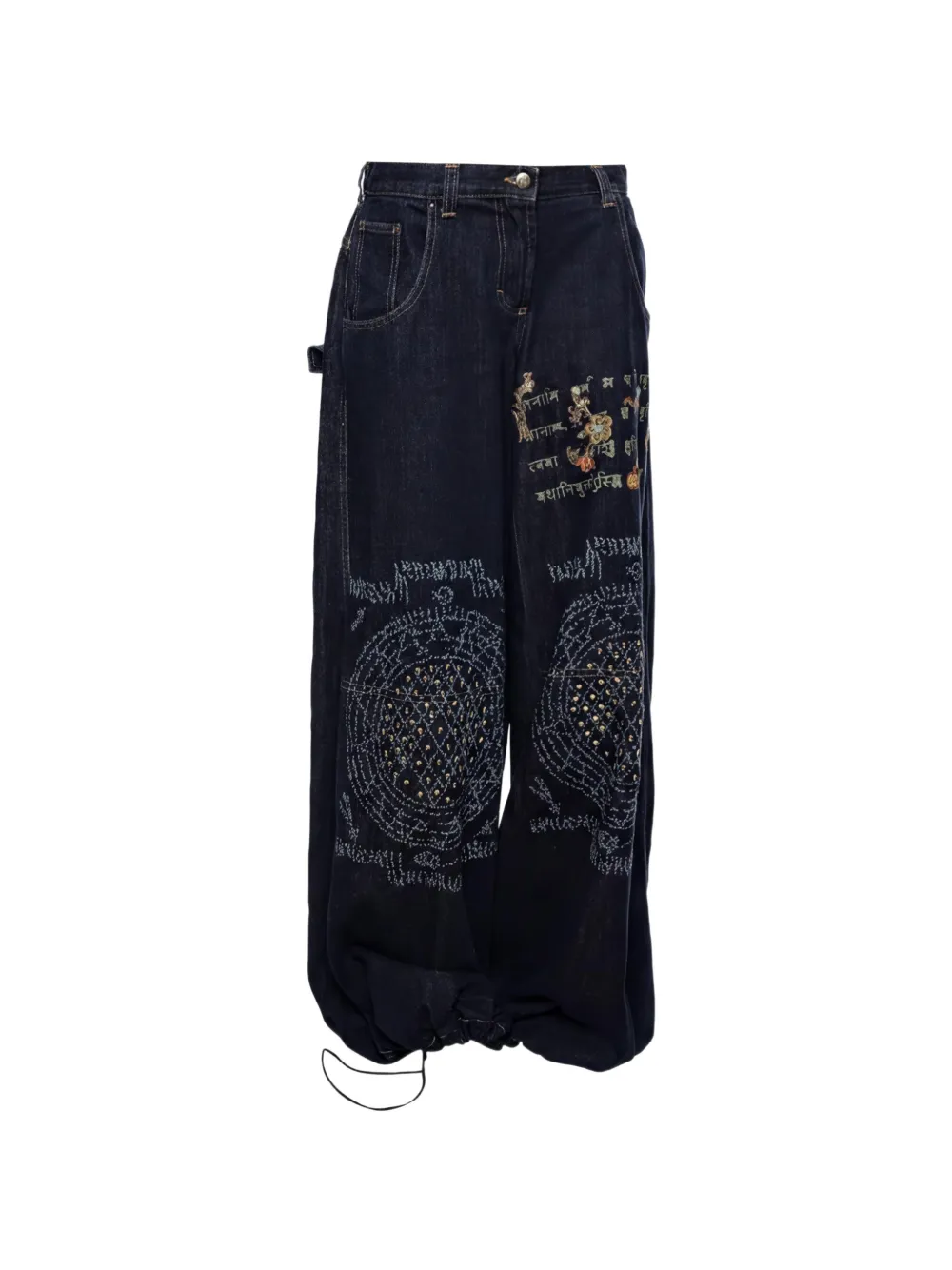 Just Cavalli Vintage printed relaxed-fit jeans - Blu