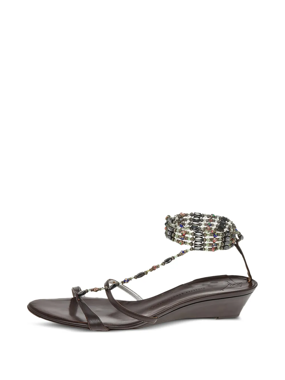 Giuseppe Zanotti embellished chain sandals - Marrone