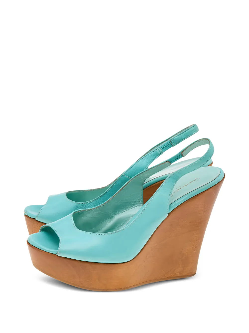 Gianvito Rossi wedge platform sandals - Blu