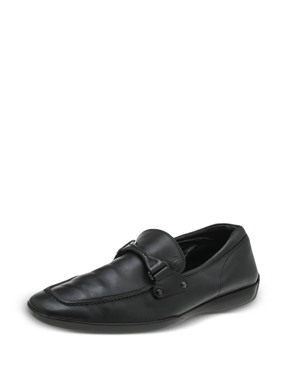 Tod's penny strap leather loafers - Schwarz