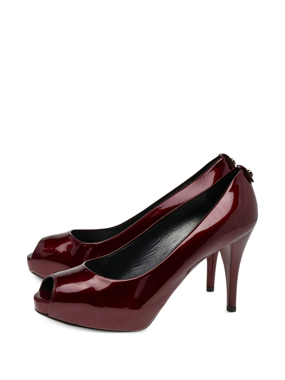 Stuart Weitzman Sierra peep-toe pumps - Rot
